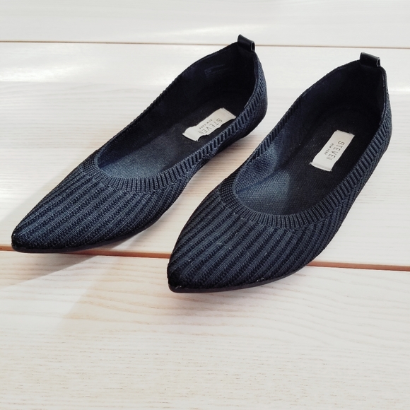 Steve New York Pointy Knit Ballet Flats | Size 6.5 - Picture 3 of 5